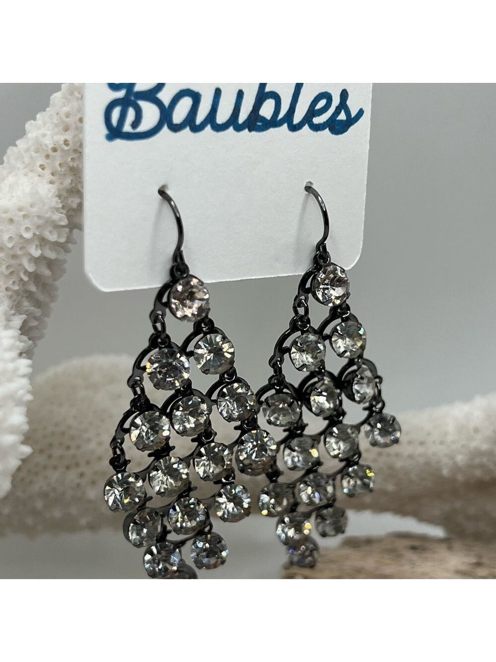 Sparkling Crystal Drop Earrings